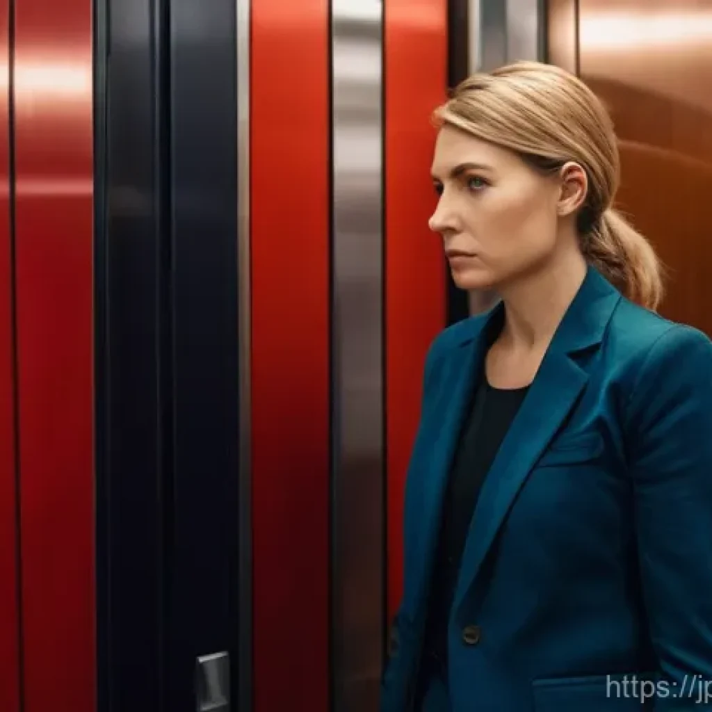 엘리베이터 긴급 대응 매뉴얼 - **Prompt: Elevator Emergency Stop - Initial Calm Response**
    "A realistic indoor shot of a modern...