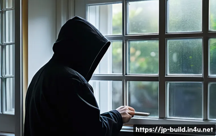 방범 창 설치 효과 - **Prompt 1: The Frustrated Burglar and the Unyielding Window**
    "A realistic and slightly tense d...