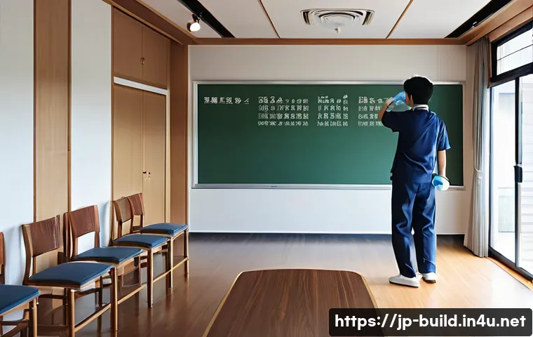 건물 내 커뮤니티 룸 관리 - A modern, clean community room in a Japanese apartment building, featuring polished wooden floors, n...